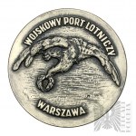 People's Republic of Poland - Mint of Warsaw, Commemorative Medal Military Airport Warsaw, For Merits in the Development of the 36th Special Transport Aviation Regiment - Design by Józef Misztela - Box with a Sending.