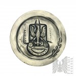 République populaire de Pologne, Varsovie, 1975 ( ?) - Monnaie de Varsovie, Médaille du mérite des forces de défense aérienne polonaises - Dessin d'Adam Włodarczyk.