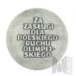 People's Republic of Poland, after 1986. - Medal for Meritorious Service to the Polish Olympic Movement, Silver - Original Box Together with the Award.