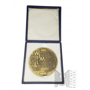 PRL, Warschau, 1978. - Medaille der Münzanstalt Warschau, Militärisches Institut für Luftfahrtmedizin WIML - Entwurf von Jerzy Jarnuszkiewicz.