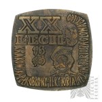 PRL, 1983. - Médaille du 20e anniversaire du régiment de défense territoriale de Cracovie Im. Bartosz Głowacki 1963-1983