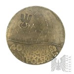 République populaire de Pologne, 1983 - Médaille de la Monnaie de Varsovie, 40e anniversaire de l'Armée populaire polonaise 12 X 1943 - 12 X 1983 - Création de Stanisław Lisowski.