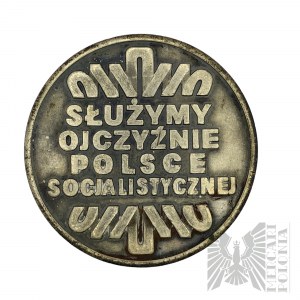 PRL, 1975. - Medaille für Verdienste um die Militäreinheiten an der Weichsel 1945-1975 / Służymy Ojczyźnie Polsce Socjalistycznej - Entwurf von Stanisława Wątróbska.