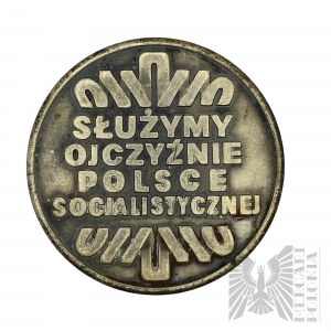 PRL, 1975 r. - Medal Za Zasługi Dla Nadwiślańskich Jednostek Wojskowych 1945-1975 / Służymy Ojczyźnie Polsce Socjalistycznej - Projekt Stanisława Wątróbska