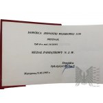 Poľsko - Medaila Nadwiślańskie Jednostki Wojskowe - návrh Józefa Markiewicza-Nieszcza, medaila v originálnom puzdre s nápisom