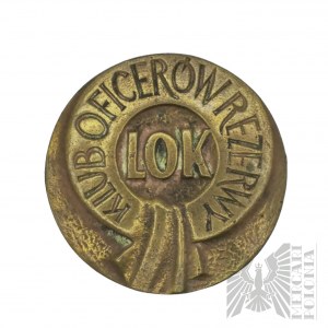 PRL, 1982. - Médaille du 20e anniversaire du club des officiers de réserve LOK, 1962-1982, Nałęczów