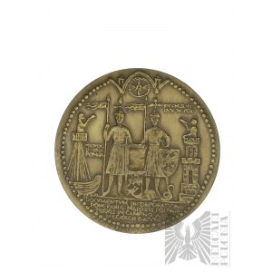 PRL, Varsovie, 1981. - Monnaie de Varsovie, Médaille de la série royale du PTAiN, Przemysław II - Dessin de Witold Korski.