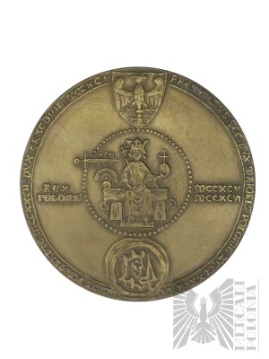 PRL, Warschau, 1981. - Warschauer Münze, Medaille aus der Königlichen Serie der PTAiN, Przemysław II - Entwurf von Witold Korski.