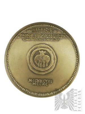 PRL, Warszawa, 1985 r. - Mennica Warszawska, Medal z Serii Królewskiej PTAiN, Henryk Probus - Projekt Witold Korski