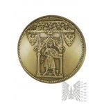 PRL, Varsovie, 1985. - Monnaie de Varsovie, médaille de la série royale du PTAiN, Henryk Probus - Dessin de Witold Korski.