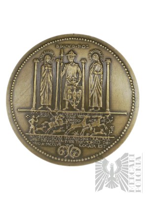 PRL, Warszawa, 1986 r. - Mennica Warszawska, Medal z Serii Królewskiej PTAiN. Bolesłąw Wstydliwy - Projekt Witold Korski