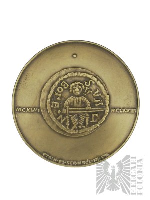 People's Republic of Poland, Warsaw, 1977. - Warsaw Mint, Medal from the Royal Series of the PTAiN, Bolesław Kędzierzawy - Design by Witold Korski.