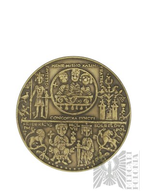 PRL, Warschau, 1977. - Die Warschauer Münze, Medaille aus der Königlichen Serie der PTAiN, Bolesław Kędzierzawy - Entwurf von Witold Korski.