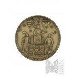 PRL, Varsovie, 1983. - Monnaie de Varsovie, médaille de la série royale du PTAiN, Ludwik Węgierski - Dessin de Witold Korski.