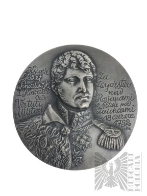 Polen, 1992 - Fürst Józef Poniatowski, Medaille zum 200. Jahrestag der Verleihung des Ordens Virtuti Militari 1992 - Entwurf von Bohdan Chmielewski