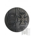 Polska, 1992 r. - Książę Józef Poniatowski, Medal 200. rocznica Ustanowienia Orderu Virtuti Militari 1992 - Projekt Bohdan Chmielewski