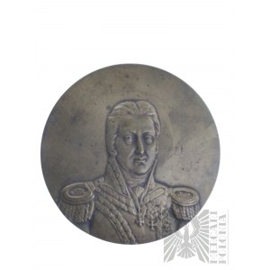 PRL, Varsovie - Médaille Henryk Dąbrowski 1974, dessin de Wiktoria Czechowska-Antoniewska