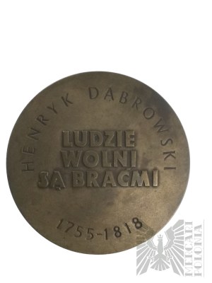 PRL, Varšava - Medaile Henryka Dąbrowského 1974, návrh Wiktoria Czechowska-Antoniewska