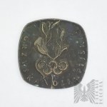 République populaire de Pologne, Varsovie, 1972. - Médaille Monnaie de Varsovie, Jeux Olympiques / Fonds olympique polonais - Dessin de Jerzy Jarnuszkiewicz.