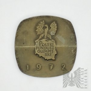 PRL, Warszawa, 1972 r. - Medal Mennica Warszawska, Igrzyska Olimpijskie / Polski Fundusz Olimpijski - Projekt Jerzy Jarnuszkiewicz