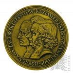 PRL, Varsovie, 1976. - Médaille de la Monnaie de Varsovie, Ignacy Zagórski et Kazimierz Stronczyński, Section numismatique de la PTAiN Łódź - Dessin de Jerzy Jarnuszkiewicz.