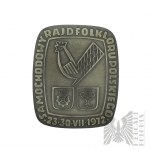 PRL, 1972. - Médaille de Plakietta Rallye automobile du folklore polonais 23-30 VII 1972, Association polonaise de l'automobile - Étui d'origine