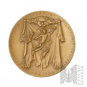 PRL, 1983. - Medaille zum 300. Jahrestag der Schlacht bei Wien 1983, Jubiläumsausstellung in Wilanów - Ruhm und Ehre von Jan III. 1683-1983 - Entwurf von Grzegorz Kowalski.