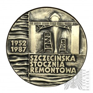 PRL, 1988. - Varšavská mincovna, medaile 35 let Štětínské loděnice SSR 