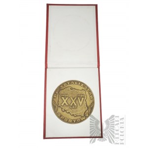 PRL, Warszawa, 1980 r. - Medal Mennica Warszawska, XXV Lat PP Totalizator Sportowy 1956-1980