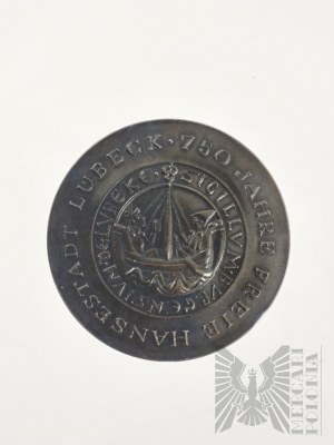 Germany - Medal for 750 Years of the Free Hanseatic City of Lübeck (750 Jahre Freie Hansestadt Lubeck).
