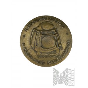 PRL, 1978. - Médaille E Profundo Saeculorum - Société polonaise d'archéologie et de numismatique 1953-1973 - Conception de Barbara Lis-Romańczuk