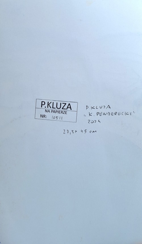 Paweł Kluza ( 1983 ), portret - Krzysztof Penderecki, 2024