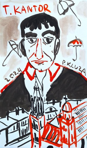 Paweł Kluza ( 1983 ), portrét - Tadeusz Kantor, 2024