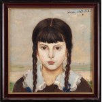 Wlastimil Hofman (1881 Praga - 1970 Szklarska Poręba), Ragazza con le trecce, 1919