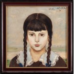 Wlastimil Hofman (1881 Prague - 1970 Szklarska Poreba), Girl with pigtails, 1919