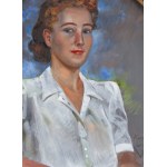 Jerzy Kossak (1886 Kraków - 1955 Kraków), Portrait of Janina Lewicka, 1949