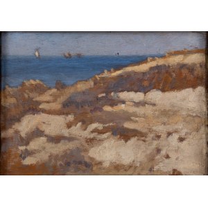 Stanisław Czajkowski (1878 Varsovie - 1954 Sandomierz), Paysage de bord de mer, 1917