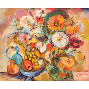 Ludwik Klimek (1912 Skoczów - 1992 France), Nature morte au bouquet de fleurs