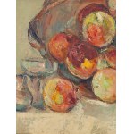 Włodzimierz Terlikowski (1873 Poraj near Łódź - 1951 Paris), Still life with apples, 1945
