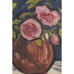 Kazimierz Zieleniewski (1888 Tomsk, Siberia - 1931 Naples), Roses in a vase