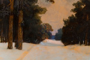 Stefan Popowski (1870 Warsaw - 1937 Warsaw), Winter Landscape, 1924
