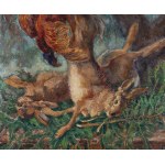Friedrich Pautsch (1877 Delatyn presso Stanislawow - 1950 Cracovia), Natura morta di un cacciatore, 1940-1945