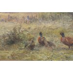 Willy Lorenz (1901 - 1981), Pheasants at the edge of the forest