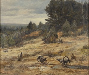 Willy Lorenz (1901 - 1981), Landscape with Pheasants