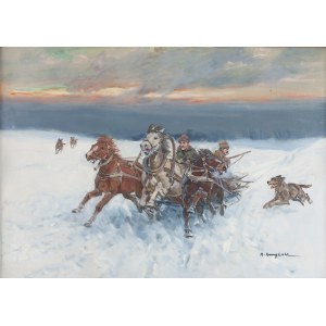 Mieczyslaw Krzyzak (1914 - 1984 ), Attack of the Wolves