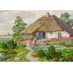 Emil Lindemann (1864 Warsaw - 1945 Ozorków near Lodz), Village garden