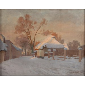 Władysław Szczepanik (1891 Tarnopol - 1961 Wrocław), Paesaggio invernale, 1925