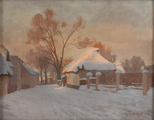 Władysław Szczepanik (1891 Tarnopol - 1961 Wrocław), Paesaggio invernale, 1925