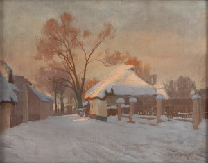 Władysław Szczepanik (1891 Tarnopol - 1961 Wrocław), Pejzaż zimowy, 1925