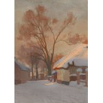 Władysław Szczepanik (1891 Tarnopol - 1961 Wrocław), Paesaggio invernale, 1925